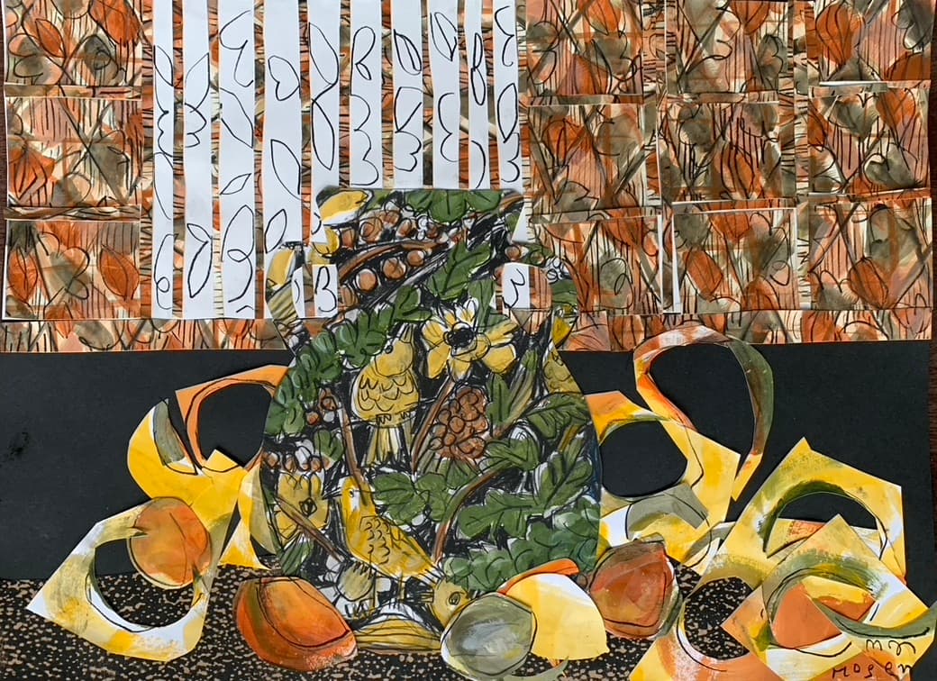 Bird Vase, Fruit, and Overbearing Wallpaper